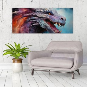 Obraz - Ilustrácia draka (120x50 cm)