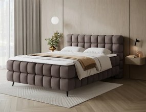 Kontinentálna posteľ Sabrina 140x200, hnědá (tonall 22)