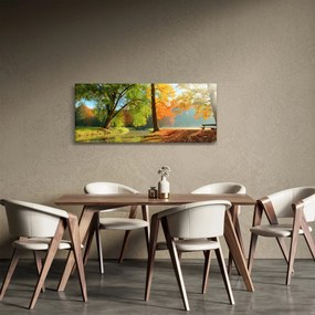 Obraz - Pokojná jesenná krajina (120x50 cm)