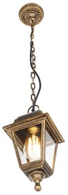 Klasické vonkajšie závesné svietidlo starožitné zlato IP44 - Capital