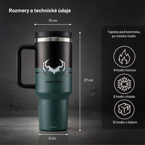 Termohrnček s rukoväťou zelený Diablo Ghotic Green