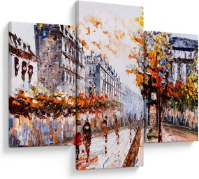 Obraz - Život v meste (90x60 cm)