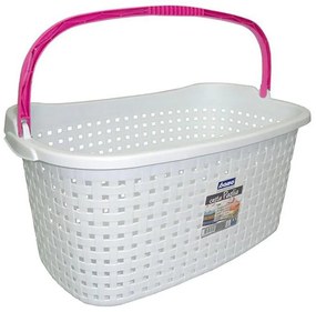 BAMA Kôš na bielizeň PAGLIA, 40 l, farba biela