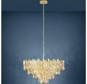 Eglo 39614 - Luster na reťazi CALMEILLES 10xE14/25W/230V priemer 78 cm