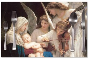 Sablio Prestieranie Panna s anjelmi - William-Adolphe Bouguereau: 40x30cm