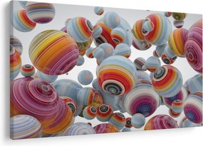 Obraz maľovaných gulí (90x60 cm)