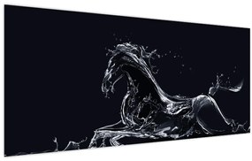 Obraz - Kôň a voda (120x50 cm)