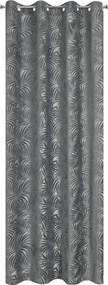 Dekorstudio Záves LIVIA na dekoračných krúžkoch 140x250 cm - oceľovosivý