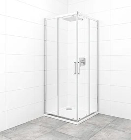 Sprchový kút štvorec 80x80 cm SAT TEX SATBKTEXQ80CRT