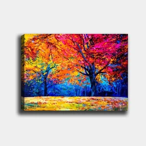 Obraz JESENNÉ STROMY 70x100 cm viacfarebný