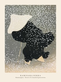Umelecká tlač Swirling Snow (Special Edition Japandi Vintage) - Kamisaka Sekka, (30 x 40 cm)