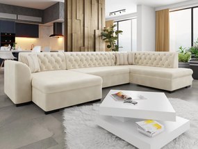 Veľká sedačka do obývačky Valdero, Dostupné poťahy: Magic Velvet 2250 + Magic Velvet 2250 + Senegal 825, Strana: Pravá