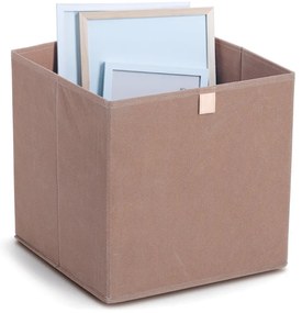 Zeller Present Úložný box, kocka, do štvorcových knižníc WOVEN 32x32x32, mocha