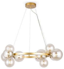 Maytoni MOD545PL-11G - Luster na lanku DALLAS 11xG9/28W/230V mosadz