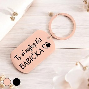 Ahome Krásna kovová kľúčenka - Najlepšia Babička Vyberte farbu: Rose gold