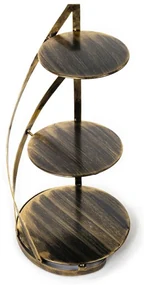 Kovový servírovací podnos Nowell Gold, 38x60 cm