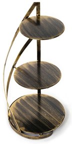 Kovový servírovací podnos Nowell Gold, 38x60 cm