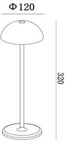 Lucide 15500/02/30 - LED Stmievateľná vonkajšia lampa JOY LED/1,5W/3,7V IP54 čierna