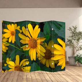 Paraván - Žlté kvety (210x170 cm)