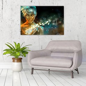 Obraz zlatej víly (90x60 cm)