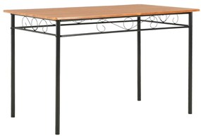 Jedálenský stôl hnedý 120 x 70 x 75 cm MDF