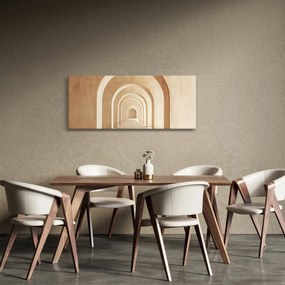 Obraz - Béžový priechod (120x50 cm)