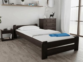 Posteľ Emily 80 x 200 cm, orech Rošt: S latkovým roštom, Matrac: Matrac COCO MAXI 20 cm