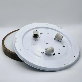 Brilagi - LED Stropné svietidlo CARVALHO SLIM 3xE27/60W/230V dub orech pr. 47 cm
