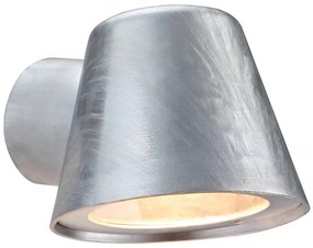 Nordlux - Vonkajšie nástenné svietidlo ALERIA 1xGU10/35W/230V IP44 strieborná