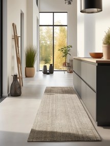 Behúň Bouclé Jute 105973 Ivory White, 80x200, béžová, chodba / predsieň, Hanse Home