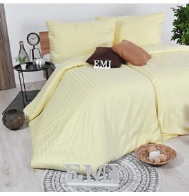 Obliečky damaškové vanilkové EMI, Štandardný set jednolôžko obsahuje 1x 140x200 + 1x 70x90