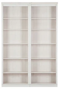 Biela knižnica z borovicového dreva 148x223 cm Anita – Støraa