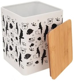 Orion Orion Dóza plech/bambus 11,5x11,5x14 cm MAZLÍČCI , S