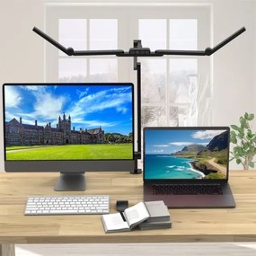 Brilagi - LED Stmievateľná flexibilná stolná lampa VARIO LED/24W/230V 3000-6500K čierna