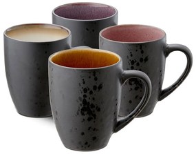 Čierne keramické hrnčeky v súprave 4 ks 300 ml Gastro Black/Mix – Bitz