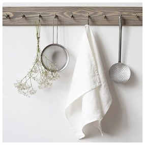 Biela ľanová utierka Linen Tales, 65 x 45 cm