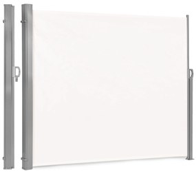 Výklopná bočná markíza, roleta, zástena do záhrady, na terasu - béžová 200 cm