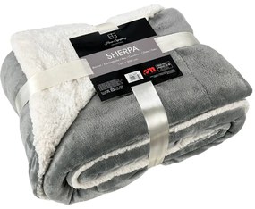 Homa hrejivá luxusná barančeková deka LIGHT GRAY 150x200 cm