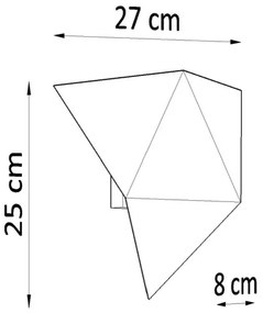 Nástenné svietidlo SOLIDO 2xG9/40W/230V čierna
