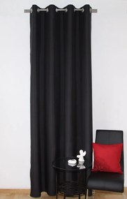 Dekoratívny hotový záves čierny Dĺžka: 270 cm