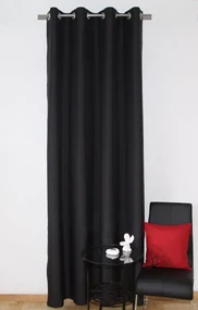 Dekoratívny hotový záves čierny Dĺžka: 270 cm