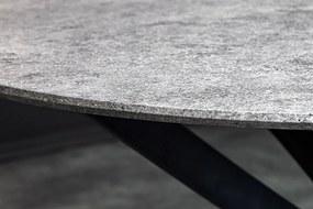 Okrúhly jedálenský stôl Pahukumaa 120 cm vzor sivý kameň