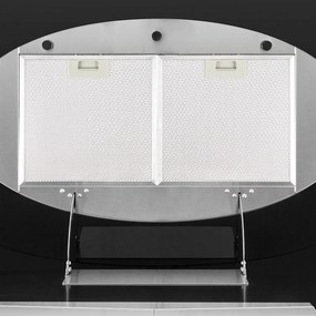 Klarstein Secret Service, digestor, 110 cm, stropný, 647 m³/h, sklo, LED, čierny