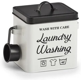 Orion Kovový úložný box na prací prášok s dávkovačom LAUNDRY