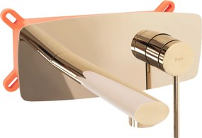 Rea Oval, podomietková umývadlová batéria, zlatá lesklá, REA-B5125