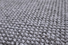 Spoltex, Metrážny koberec Texas 22 silver, na mieru, šíře 4m, šedá, filc, chodba / predsieň