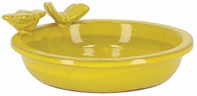 Napájadlo pre včely a motýle Nature, 9x27 cm, keramika, žltá