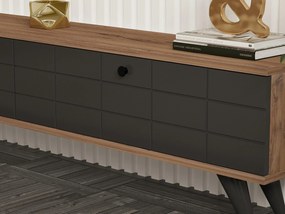 TV stolík/skrinka Butepe (antracit + borovica atlantická) . Akcia -30%. Vlastná spoľahlivá doprava až k Vám domov. 1095157