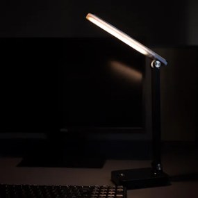 Zuma Line 1949-BK-LED Nabíjacia stolná lampa LED/8W/1200mAh 3000/4500/6000K čierna