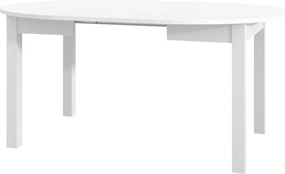 Jídelní rozkládací stůl Luni 110/160 cm bílý